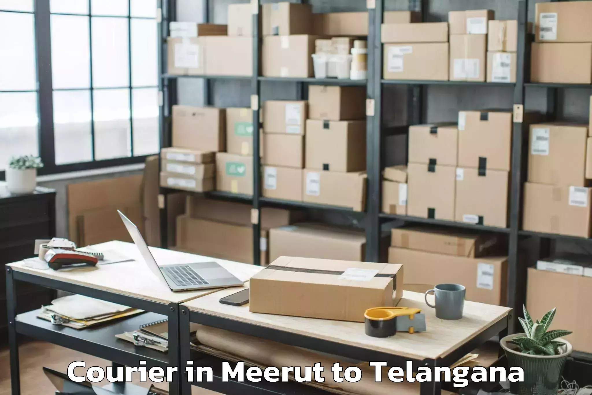 Reliable Meerut to Siddipet Courier